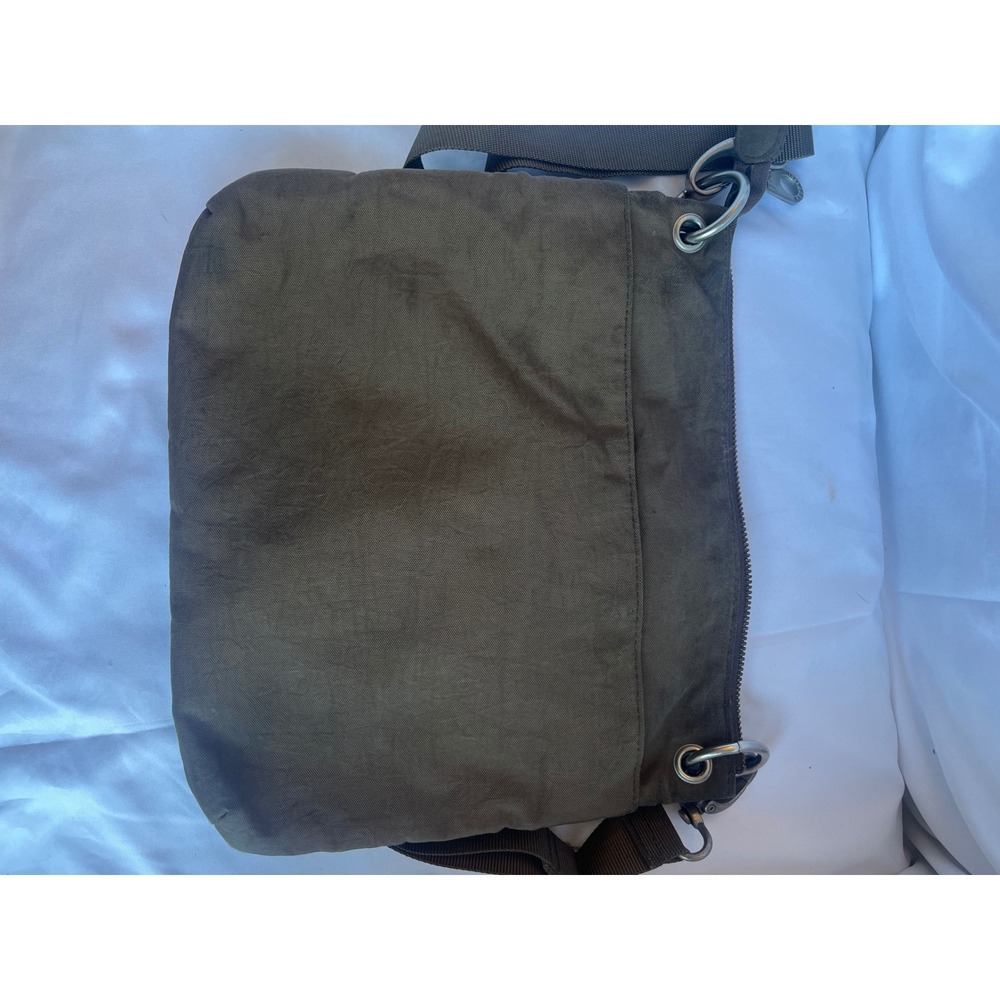 Baggallini Sydney Crossbody Travel Bag Multi Pocket Nylon Messenger Purse Khaki - Picture 5 of 8